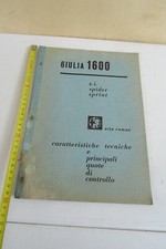Alfa Romeo Giulia 1600 T.I. spider sprint technical specifications manual 1963