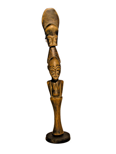 Statuette africaine baoulé - statuette,