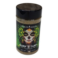 Spanglish Asadero Surf & Turf Seasoning 9.1 Oz Exp 5/27 Sea Salt Garlic Lime