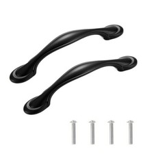 2 Paquet Noir Porte Poignées