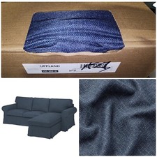 IKEA UPPLAND Slipcover Cover for 3-seat sofa w/chaise lounge, Kilanda dark blue
