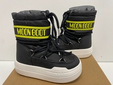 Moon Boot JR Park Boot Noir/Jaune EU 28 – Bottes Après-Ski Enfant Unisex