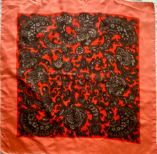 Foulard en soie vintage  80cm x 80cm  Scarf