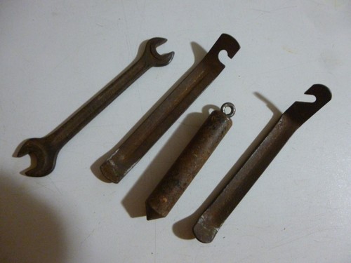 Lot outils anciens clé fil - lot,