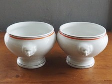 Bol à soupe tète de lions  Lobjoy Porcelaine d'Auteuil ligne Bistrot. Un gratuit