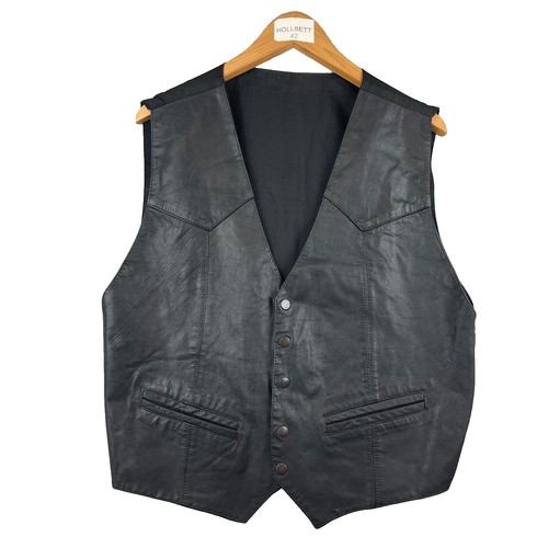 Gilet homme noir - homme, cuir