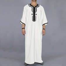 Caftan musulman noir à