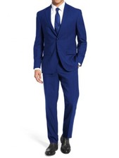 Costume homme bleu petro