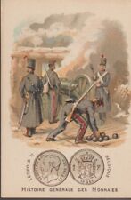 chromo general history of coins - Belgium - Leopold II