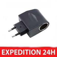 ☆ Adaptateur Convertisseur SECTEUR Transformateur 220V/12V VOITURE Allume Cigare