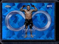 2025 Topps UFC Chrome Sapphire Dustin Poirier Infinite #INF-12