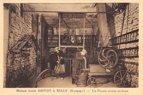 Cpa maison louis grivot a - 71,