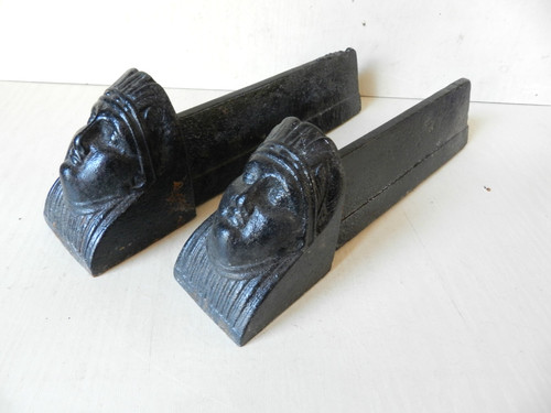 Ancienne paire chenêts - chenÊts, aux