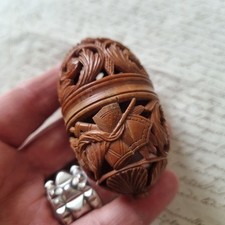 BOITE en Corozo XIXè Drapeau