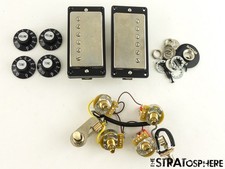 USA Gibson SG Standard '61 T-Type PICKUPS POTS KNOBS JACK, American Nickel