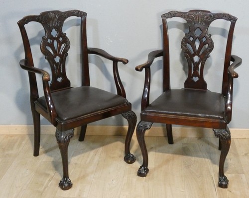 Paire fauteuils anglais - paire,