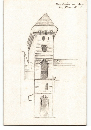 Dessin crayon parc du - dessin, au
