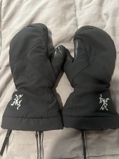 Arc'teryx Fission SV Mittens- Black - Unisex Medium - Good Condition - Pre-owned