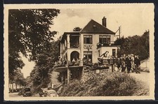 Old postcard Rochehaut-sur-Semois, Café Au Chalet Ardennais 