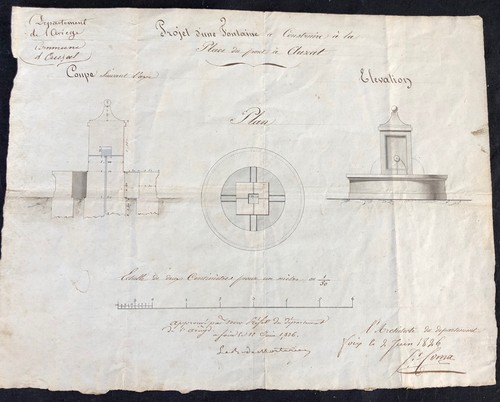 Dessin plan architecte 1826 - dessin,
