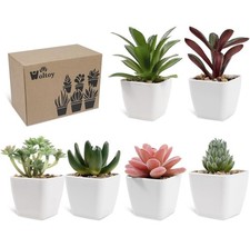 6 Pièces Fausse Plante Interieur Decoration Chambre Plante Artificielle Interieu