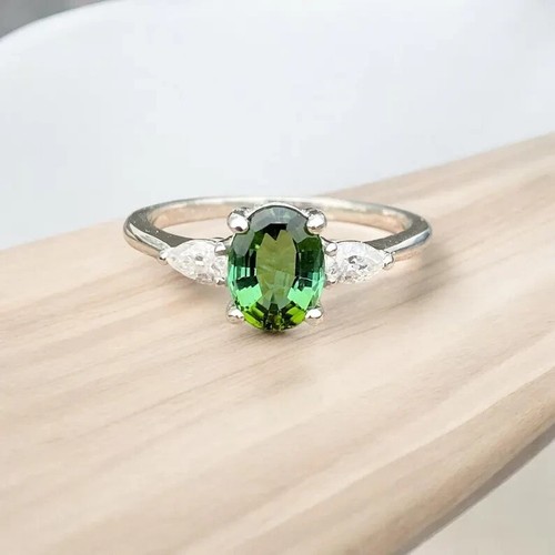 Bague tourmaline verte