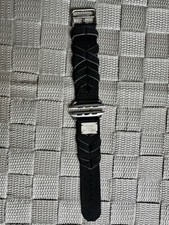 Apple Watch Hermès - 46mm Noir/Gris Bridon Single Tour. BAND ONLY