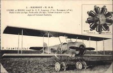 PIONEER AVIATION French Manufacturer Hanriot Gnome et Rhone FRANCE Postcard