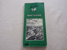 Antique Green Guide MICHELIN BREAGNE 1960