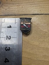 Badge ancien GENERAL MOTORS SERVICE – émail – années 1930/1940