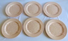 6 ASSIETTES A ASPERGES FAIENCE