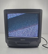 Sony Trinitron KV-13M40 CRT TV 13" Vintage Retro Gaming Tested Works No Remote