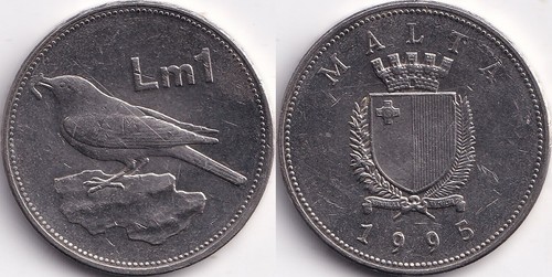 Lire maltaise 1995 malte - maltaise,