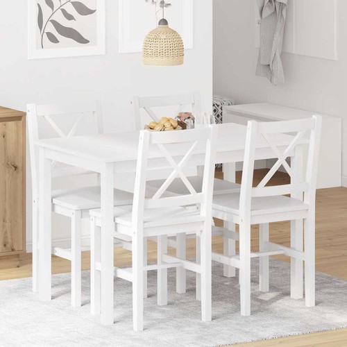Ensemble table bois chaises - bois, 4