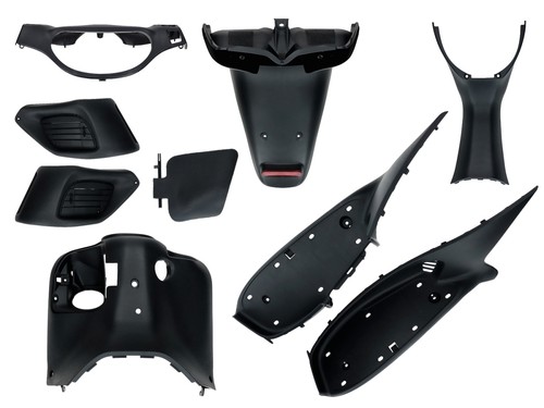 Piece black body kit for - black,