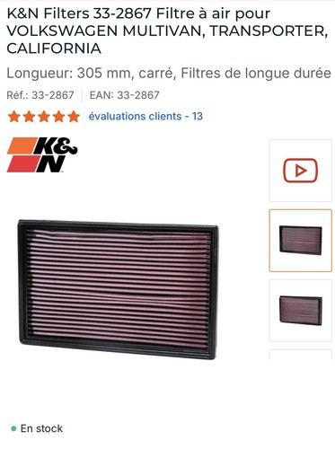 Filtre air 150ch 2 0 - à, 2.0