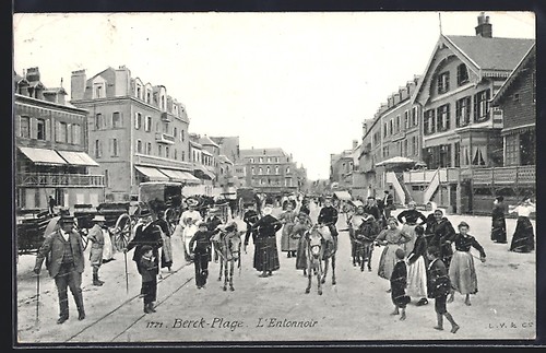 Cpa berck plage entonnoir - cpa, berck-plage,