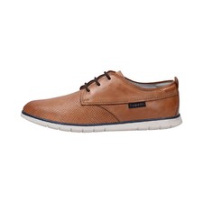 Bugatti Chaussures À Lacets Sneakers Mocassins Brun Cognac Cuir AEY01