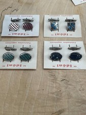 Lot de 4 anciennes paires de boutons de manchettes vintage