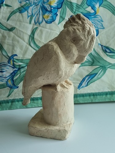 Sculpture perroquet terre - sculpture,