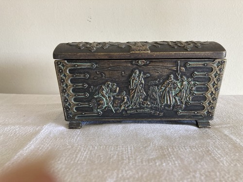 Coffret bronze signé edw - en,
