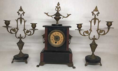 Ancienne garniture horloge - garniture, de