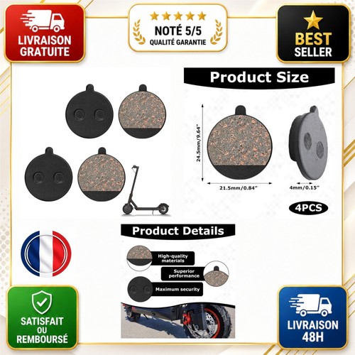 Plaquettes frein disque