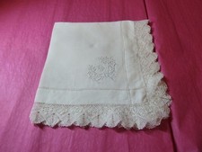 Mouchoir ancien fil de lin
