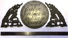 Belgian Namur facade lot clock pendulum lantern clock clock tin N 18 / 19