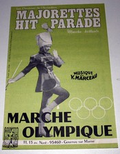 Partition vintage sheet music MAJORETTES HIT PARADE * Accordéon EX !