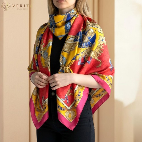 Rare vintage foulard soie - en,