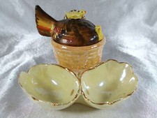 CHICKEN & CHICKEN PORCELAIN PEPPER SHAKER SALT SHAKER CONDIMENT SET