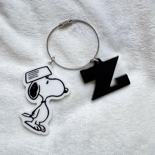 Porte clés acrylique snoopy - porte-clés,