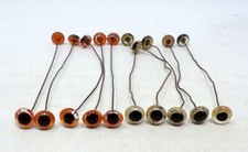 Lot 10 paires yeux en sulfure